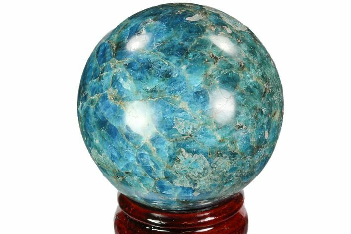 Bright Blue Apatite Sphere - Madagascar #100301